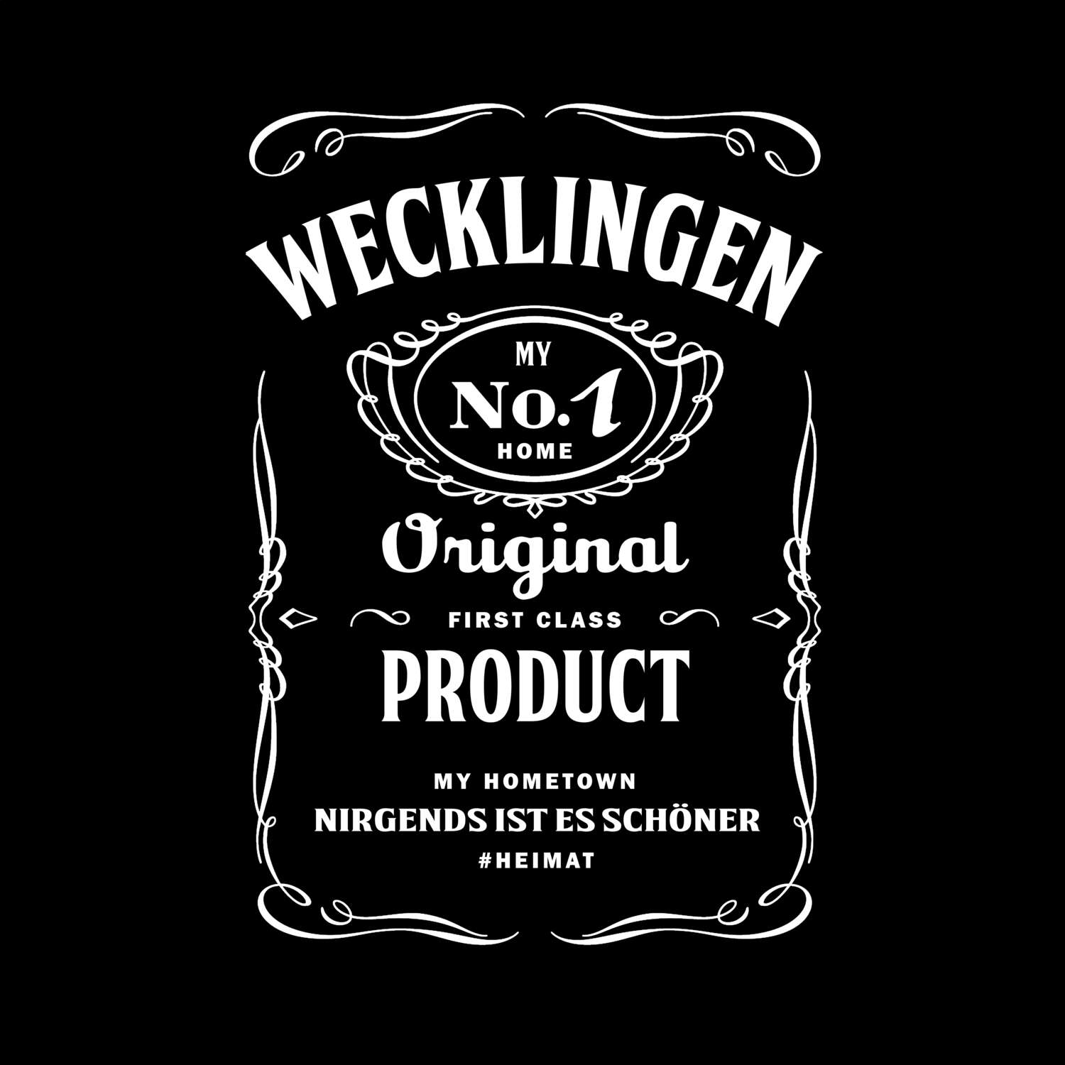 T-Shirt »Jackie« für den Ort »Wecklingen«