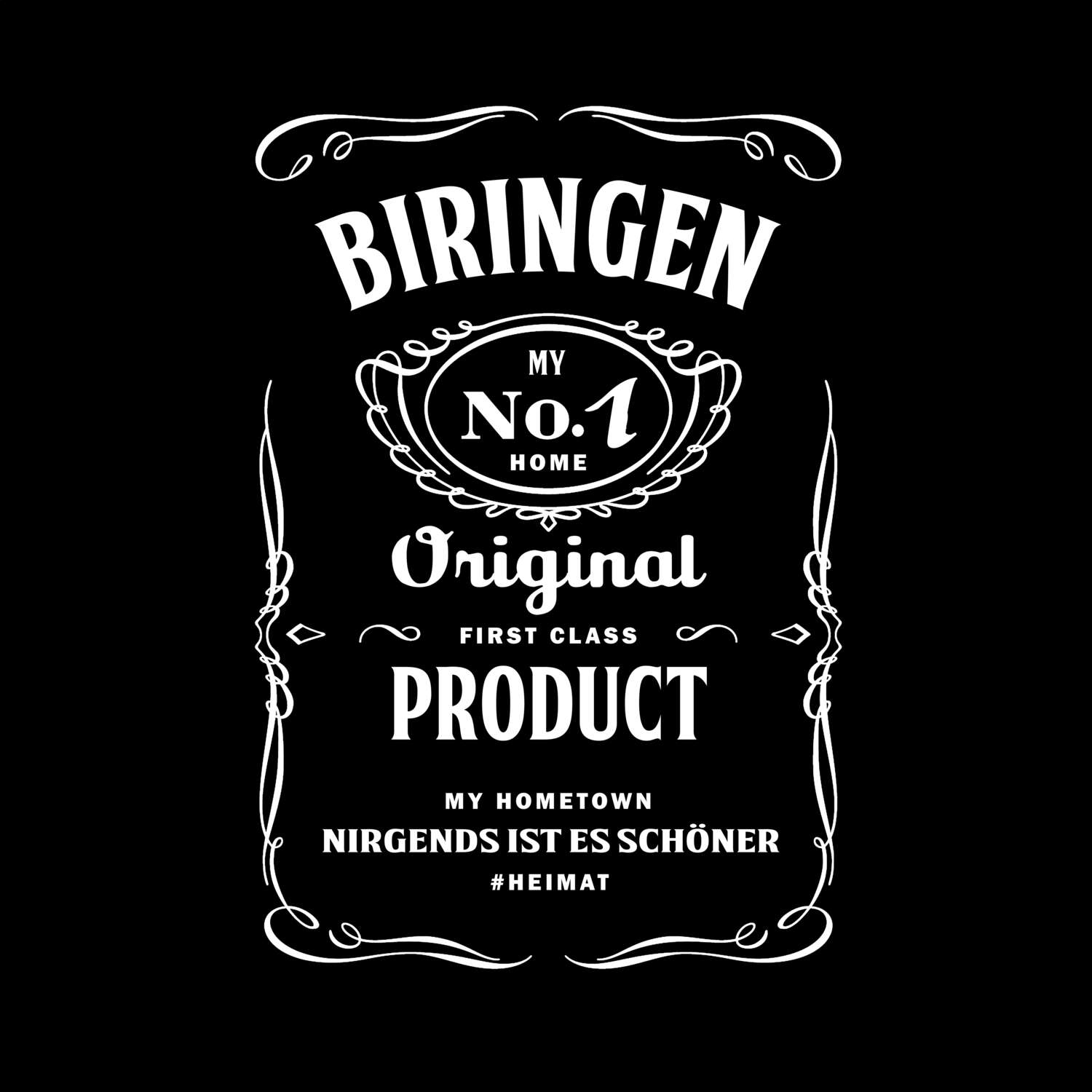 T-Shirt »Jackie« für den Ort »Biringen«