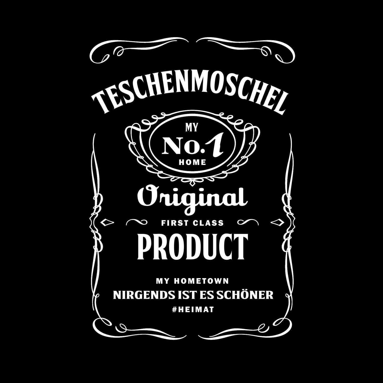 T-Shirt »Jackie« für den Ort »Teschenmoschel«