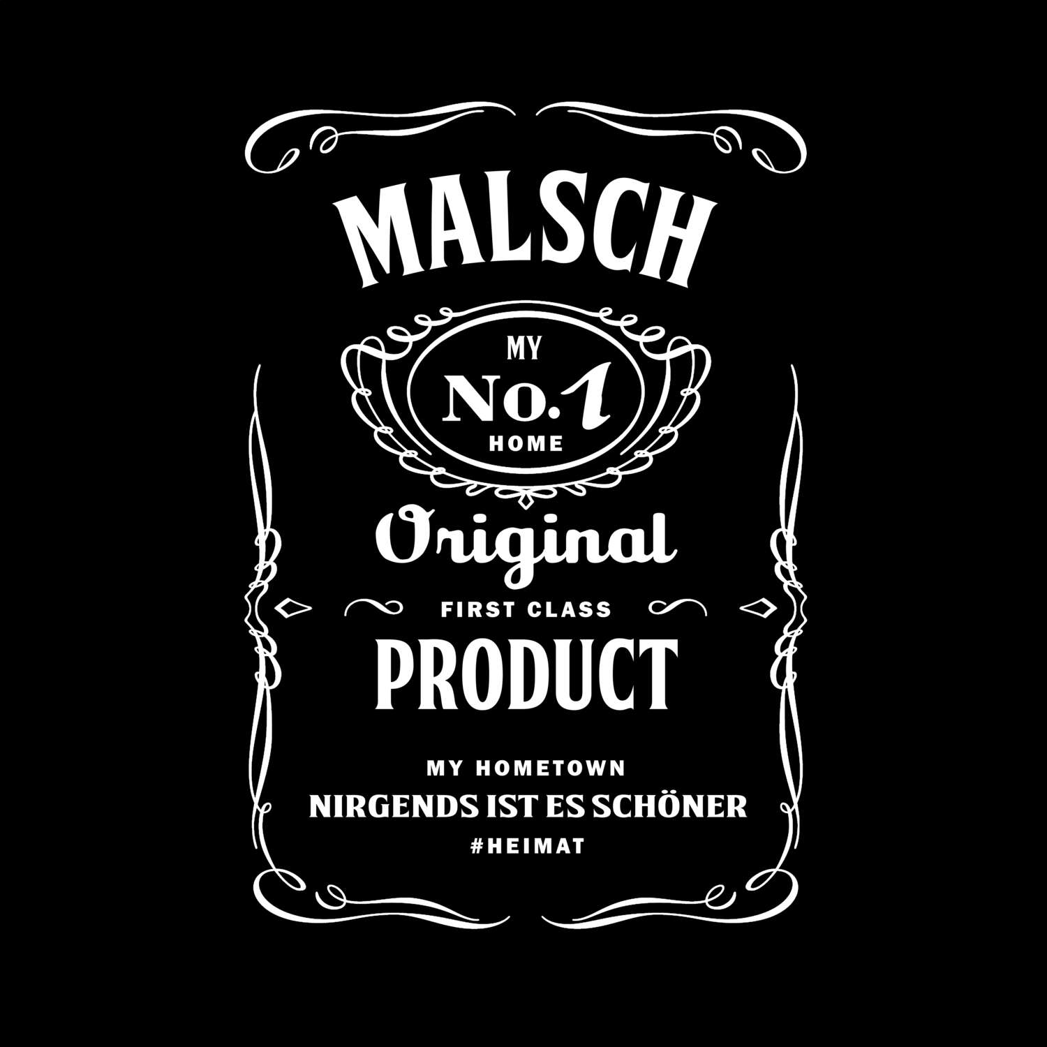 T-Shirt »Jackie« für den Ort »Malsch«