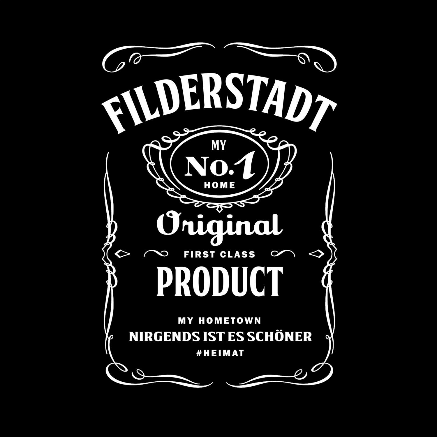 T-Shirt »Jackie« für den Ort »Filderstadt«