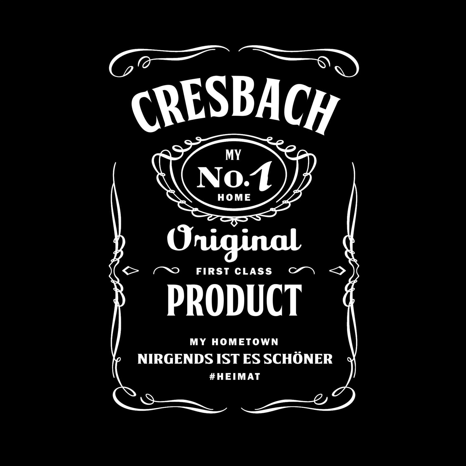 T-Shirt »Jackie« für den Ort »Cresbach«