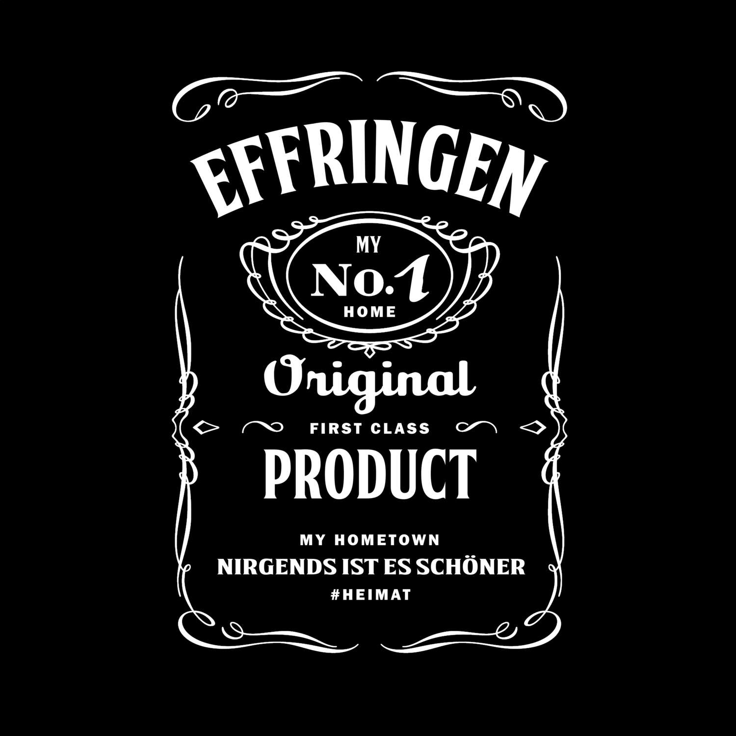 T-Shirt »Jackie« für den Ort »Effringen«