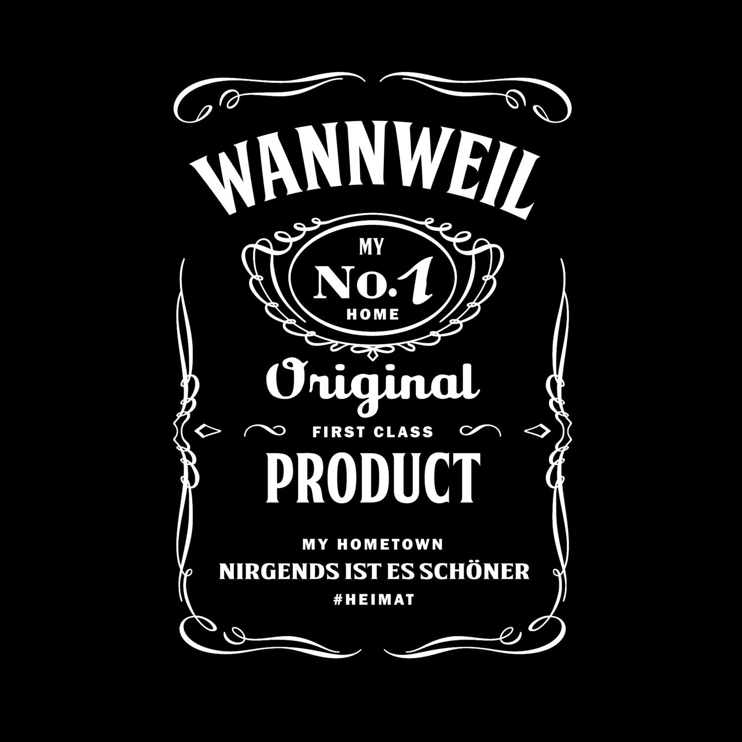 T-Shirt »Jackie« für den Ort »Wannweil«