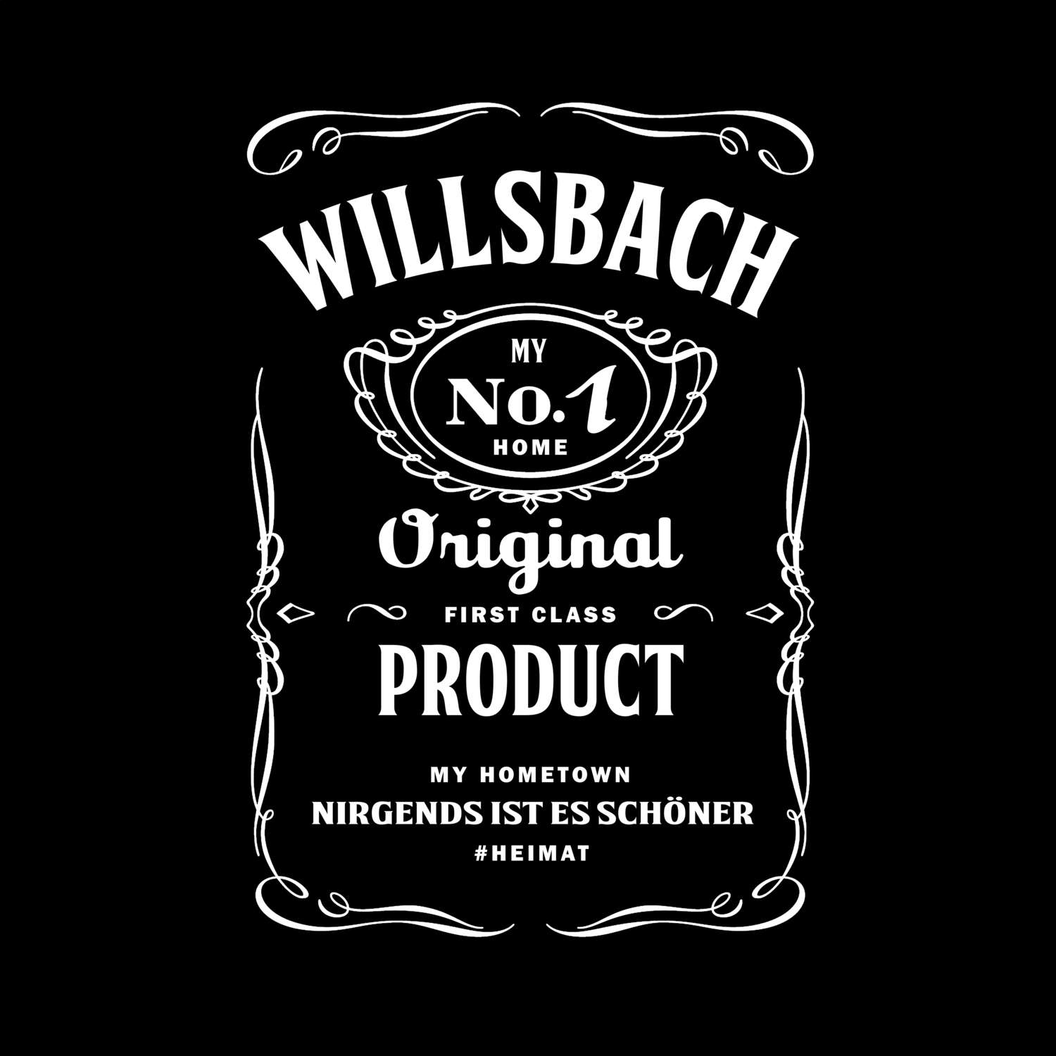 T-Shirt »Jackie« für den Ort »Willsbach«