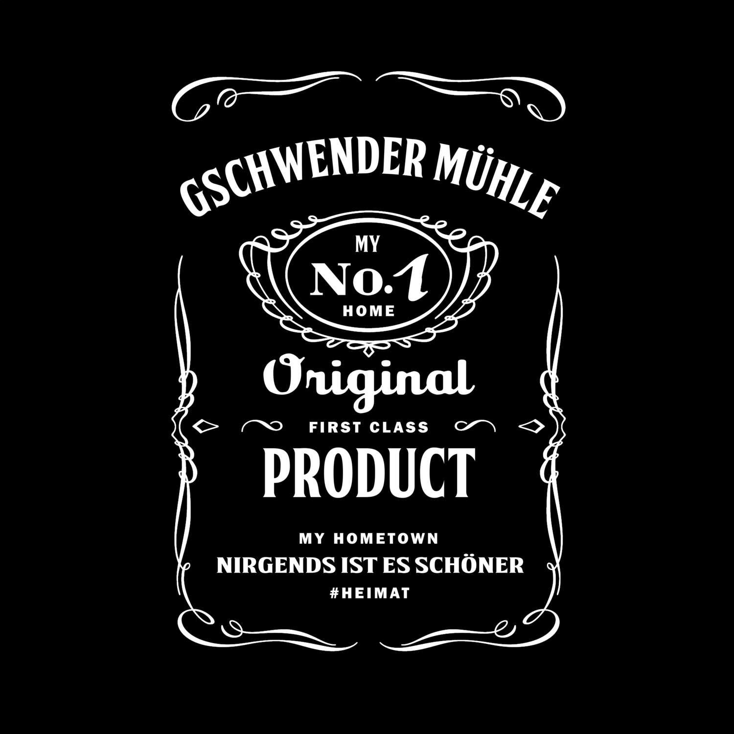 T-Shirt »Jackie« für den Ort »Gschwender Mühle«