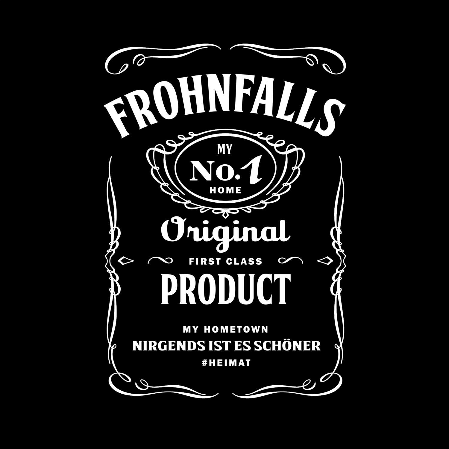 T-Shirt »Jackie« für den Ort »Frohnfalls«