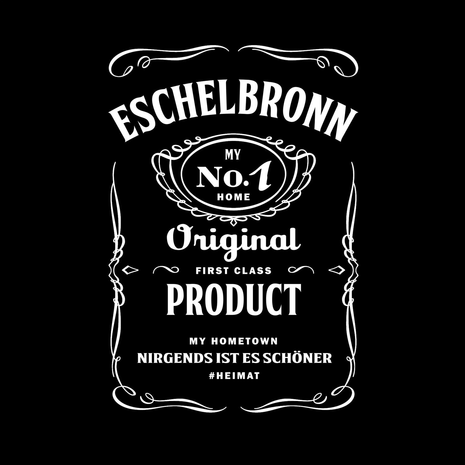 T-Shirt »Jackie« für den Ort »Eschelbronn«