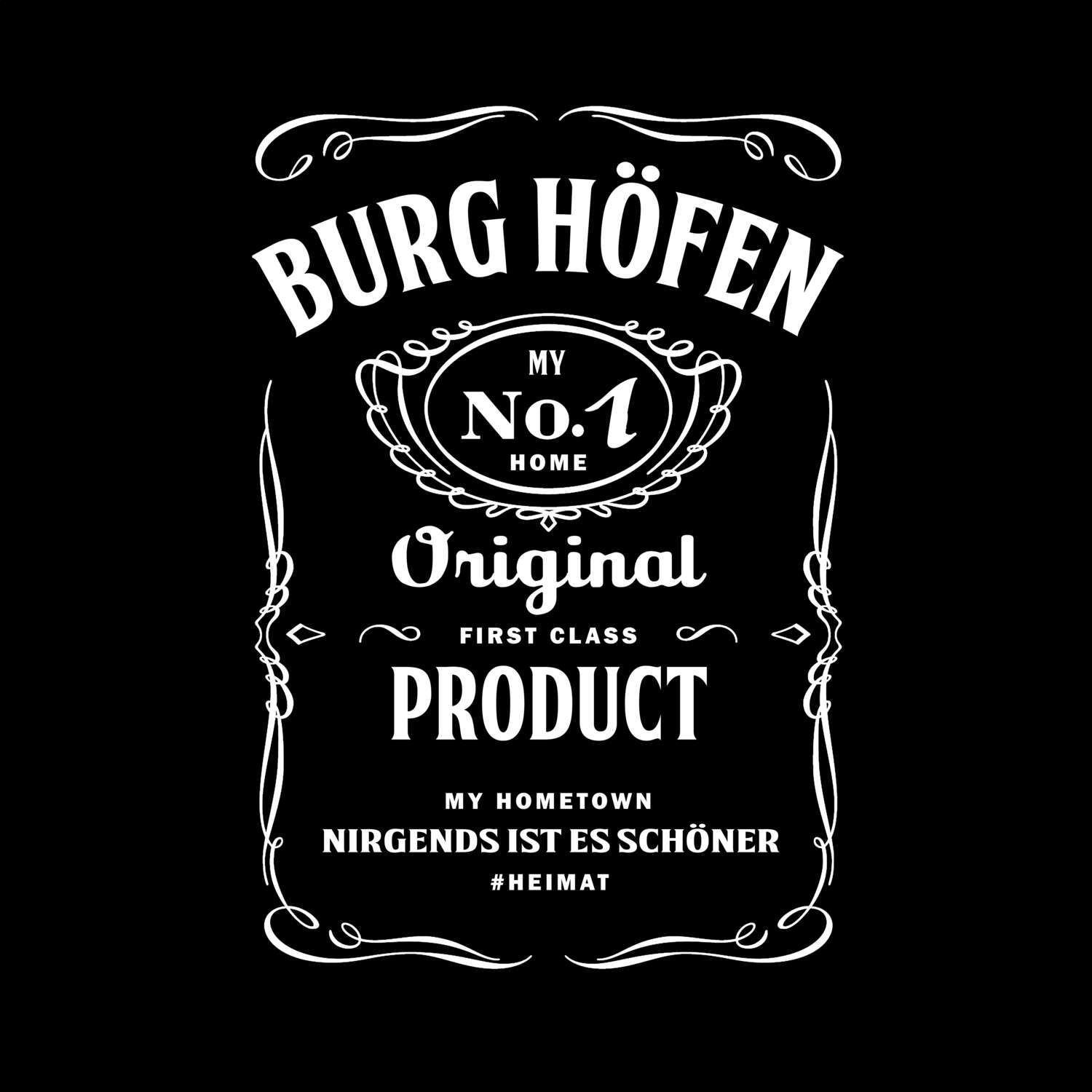 T-Shirt »Jackie« für den Ort »Burg Höfen«