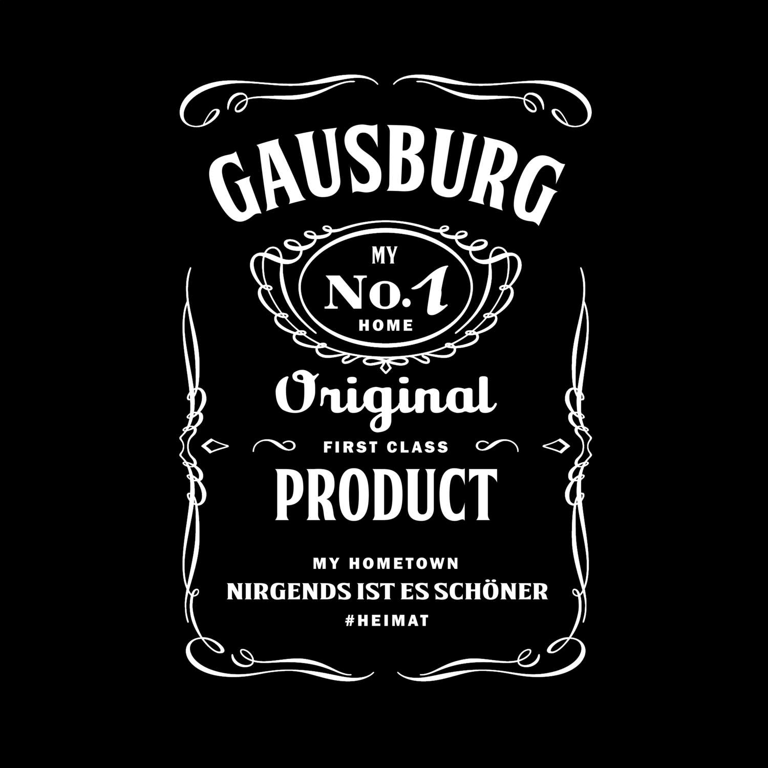 T-Shirt »Jackie« für den Ort »Gausburg«