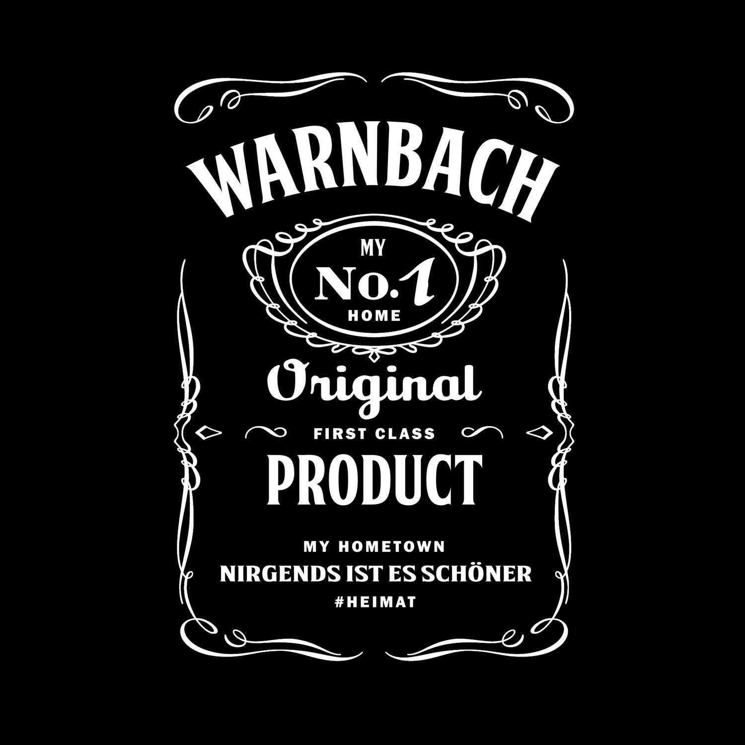 T-Shirt »Jackie« für den Ort »Warnbach«