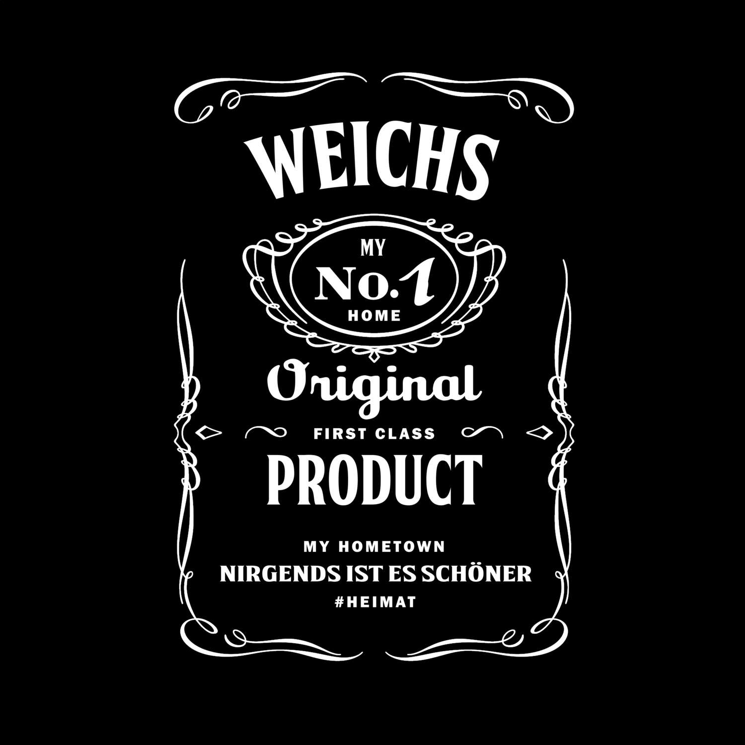 T-Shirt »Jackie« für den Ort »Weichs«