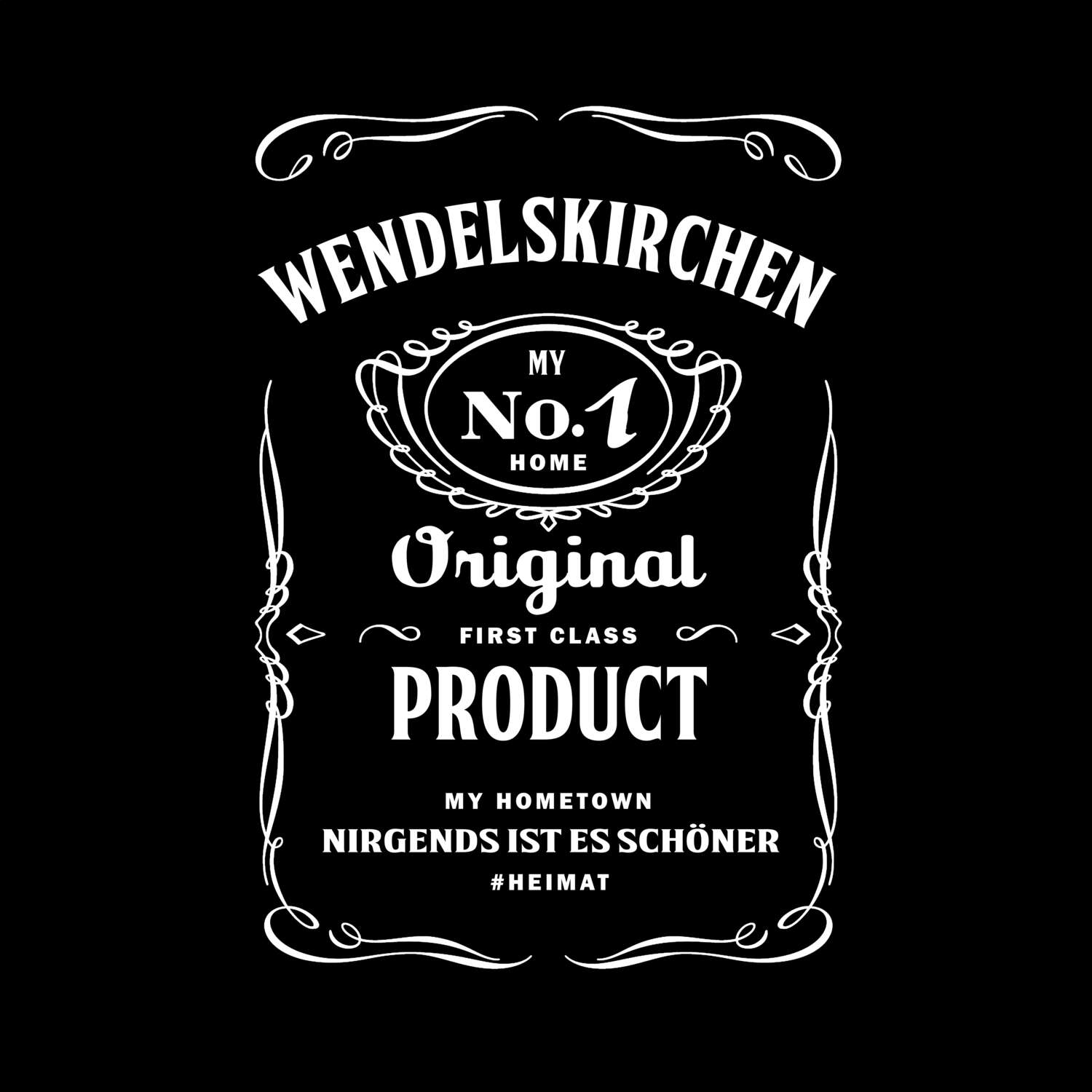 T-Shirt »Jackie« für den Ort »Wendelskirchen«