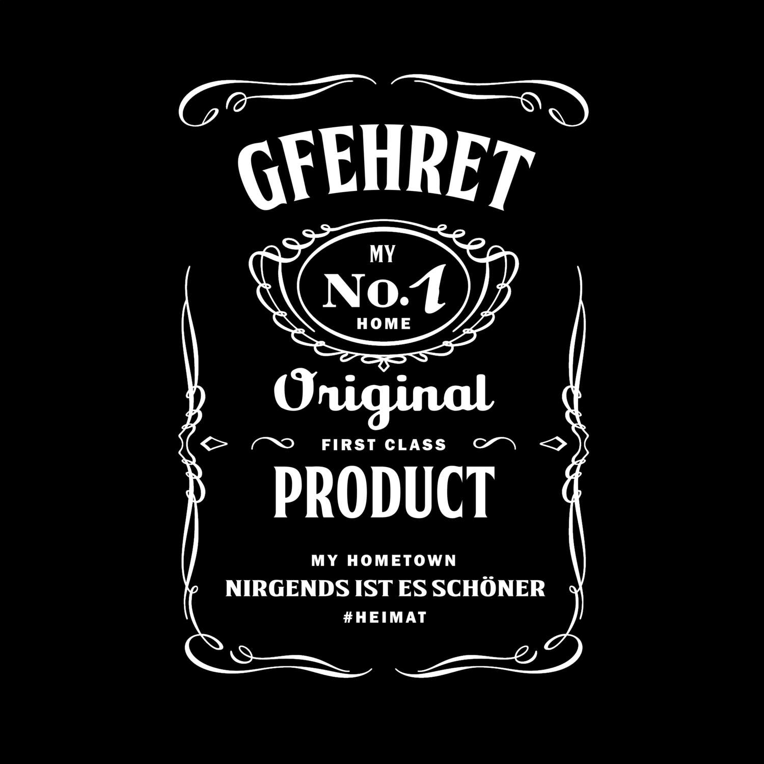 T-Shirt »Jackie« für den Ort »Gfehret«