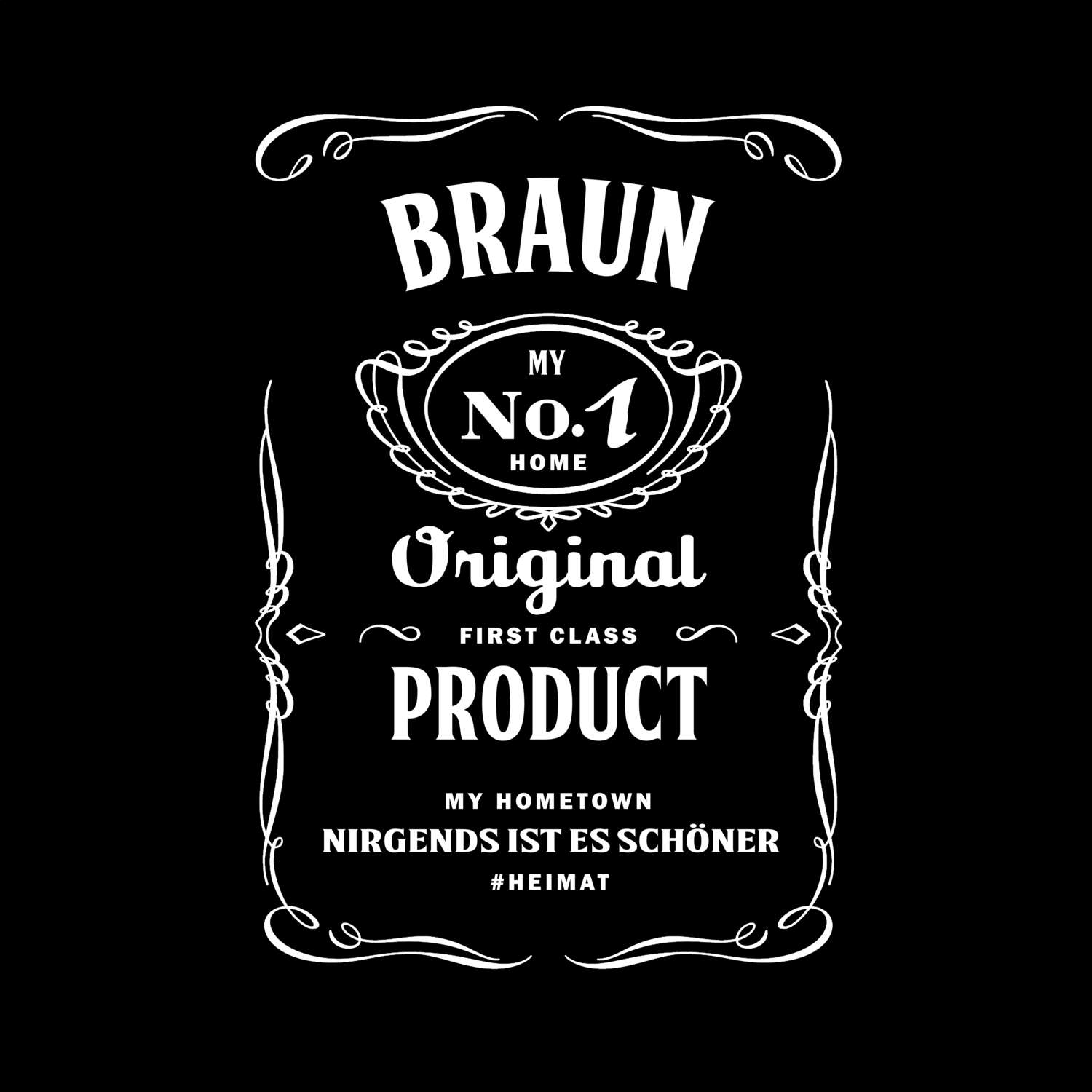 T-Shirt »Jackie« für den Ort »Braun«