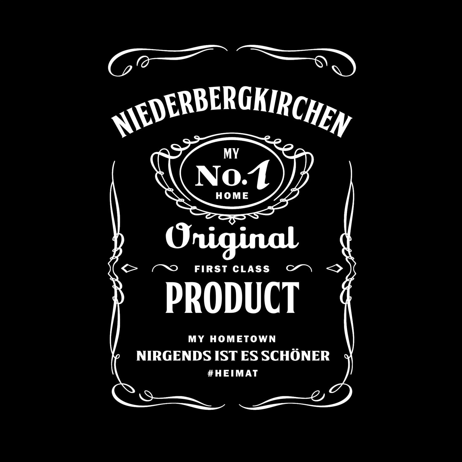 T-Shirt »Jackie« für den Ort »Niederbergkirchen«