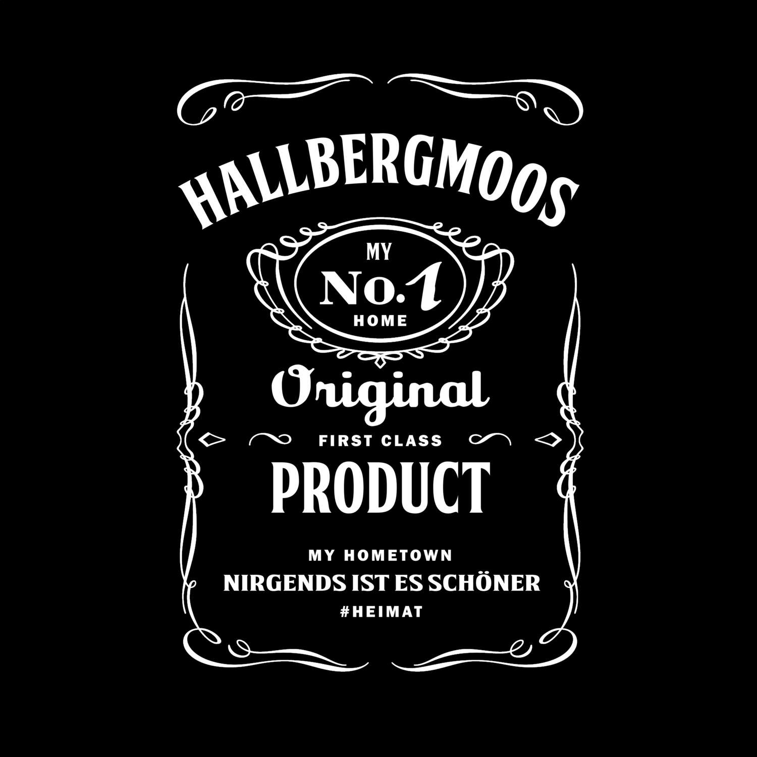 T-Shirt »Jackie« für den Ort »Hallbergmoos«