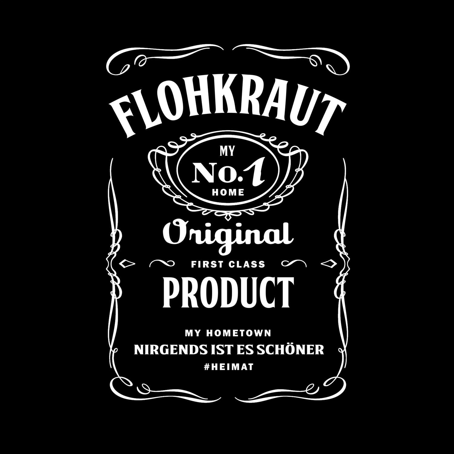 T-Shirt »Jackie« für den Ort »Flohkraut«