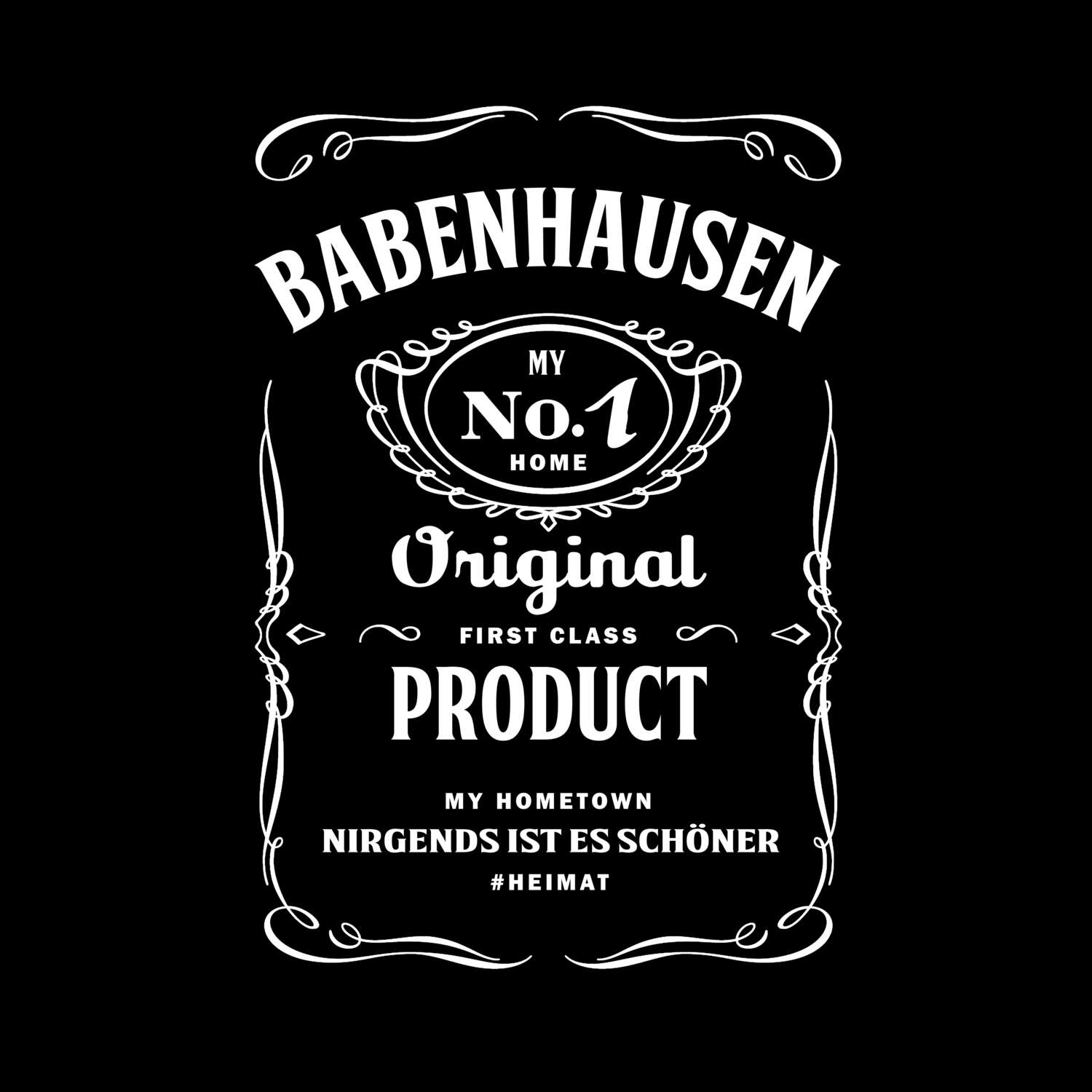 T-Shirt »Jackie« für den Ort »Babenhausen«