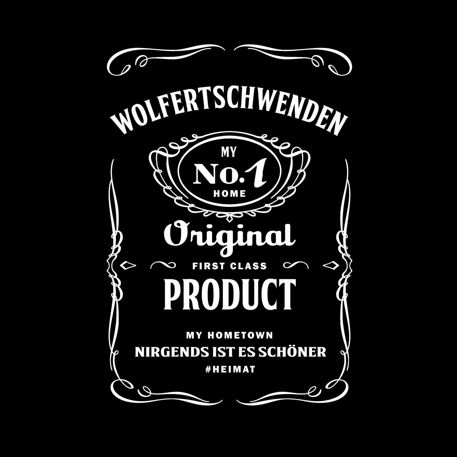 T-Shirt »Jackie« für den Ort »Wolfertschwenden«