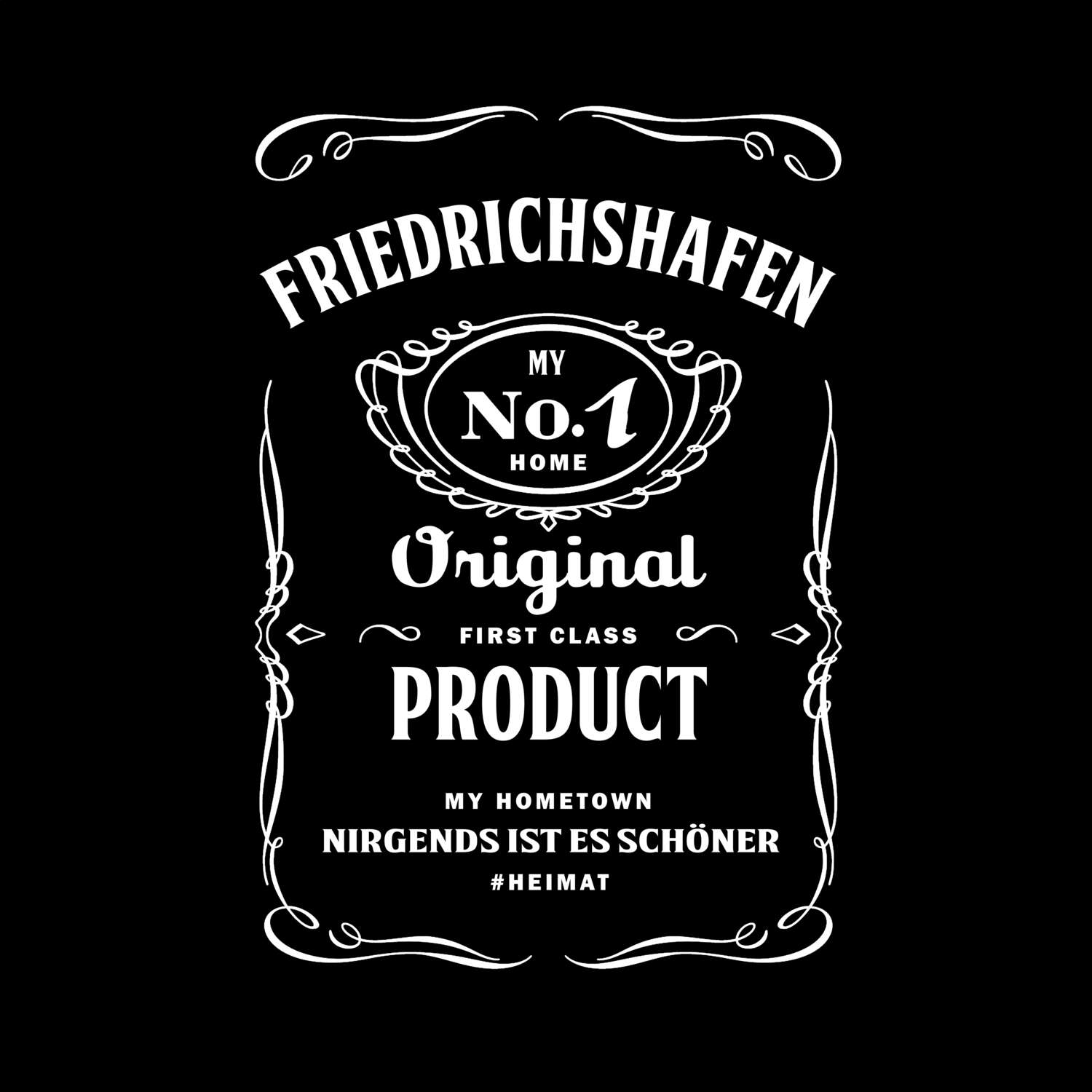 T-Shirt »Jackie« für den Ort »Friedrichshafen«