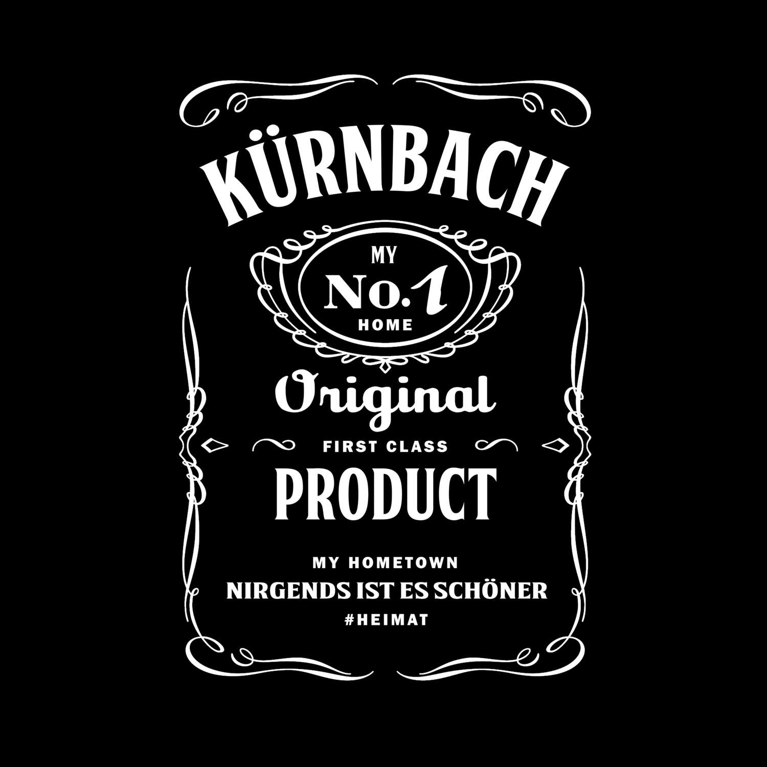 T-Shirt »Jackie« für den Ort »Kürnbach«