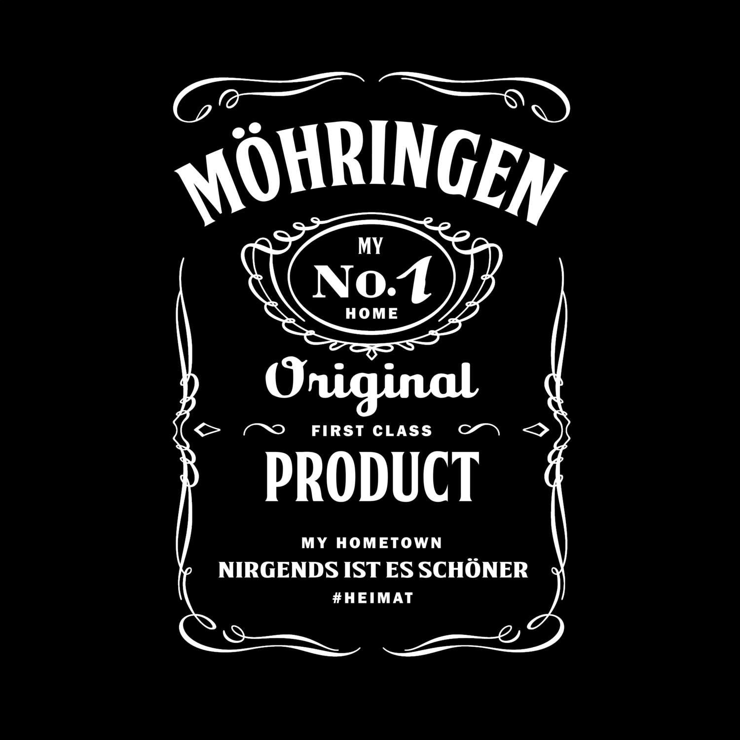 T-Shirt »Jackie« für den Ort »Möhringen«