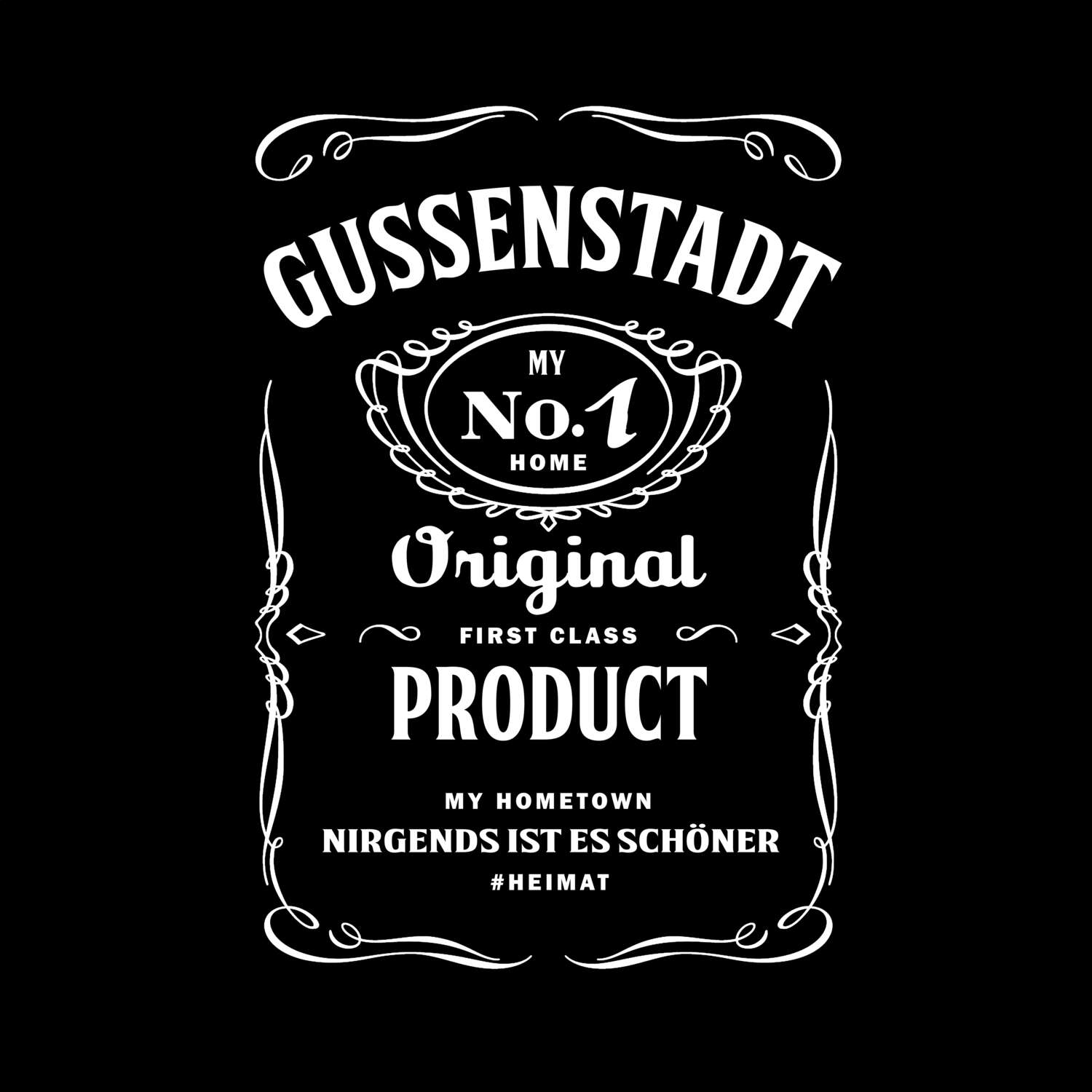 T-Shirt »Jackie« für den Ort »Gussenstadt«