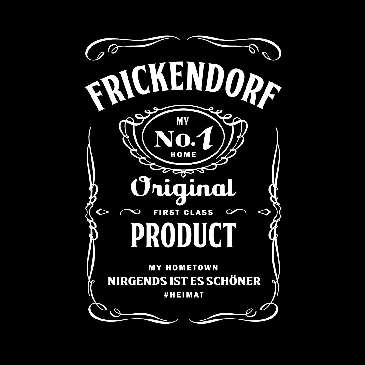 T-Shirt »Jackie« für den Ort »Frickendorf«