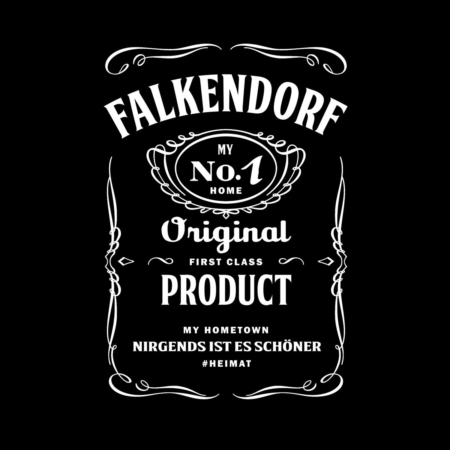 T-Shirt »Jackie« für den Ort »Falkendorf«