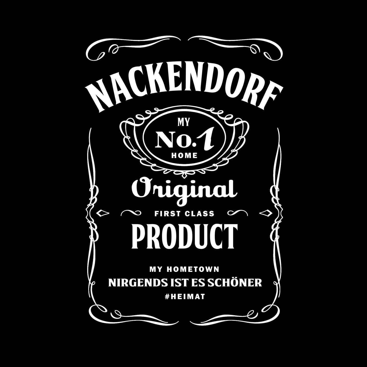 T-Shirt »Jackie« für den Ort »Nackendorf«