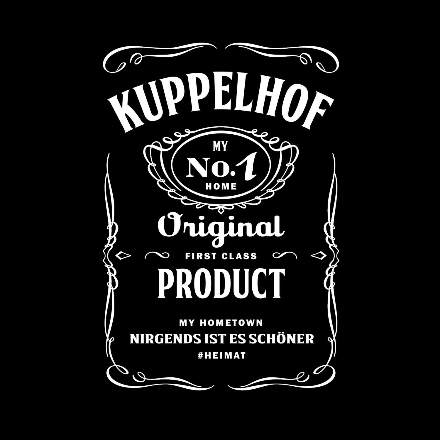 T-Shirt für Ort »Kuppelhof«, Design »Jackie«