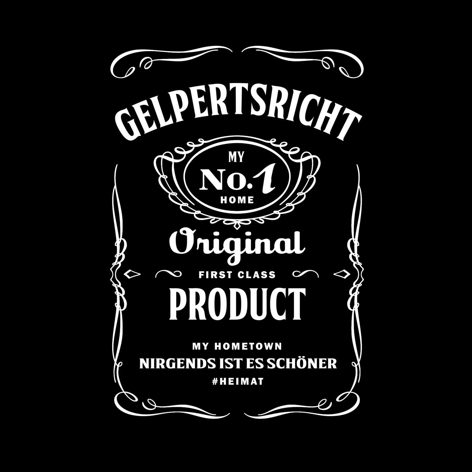 T-Shirt »Jackie« für den Ort »Gelpertsricht«