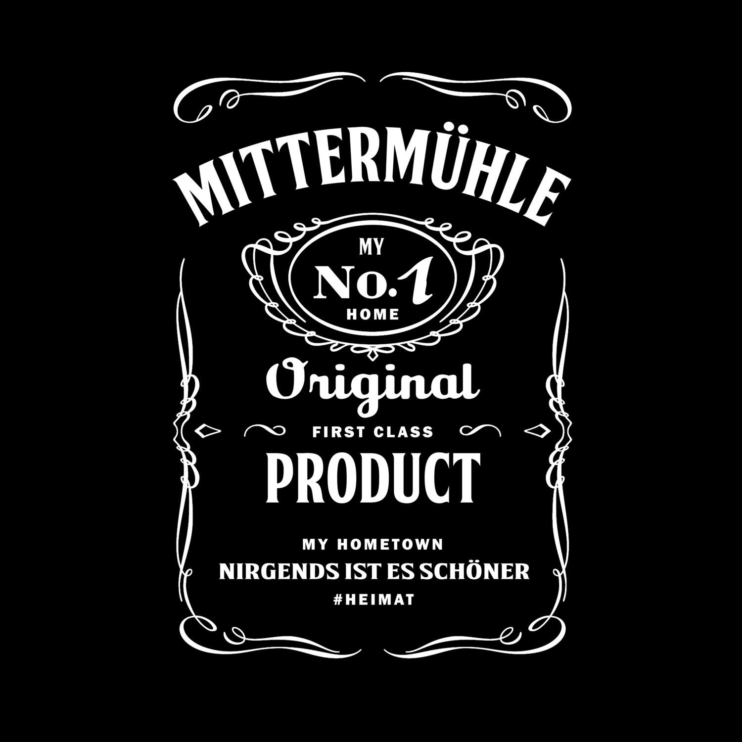 T-Shirt »Jackie« für den Ort »Mittermühle«