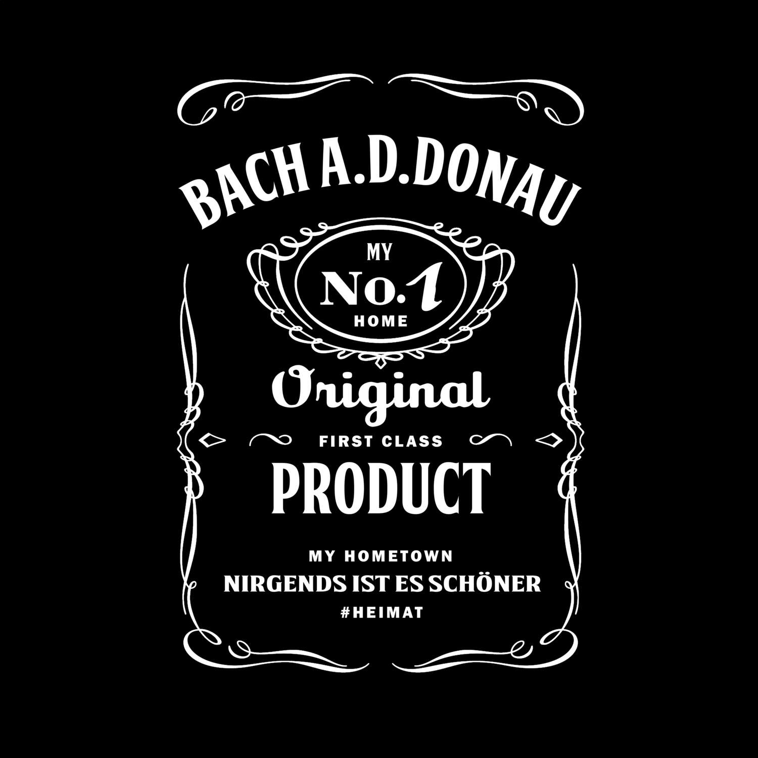 T-Shirt »Jackie« für den Ort »Bach a.d.Donau«