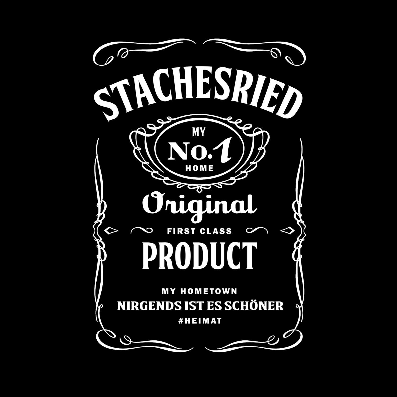 T-Shirt »Jackie« für den Ort »Stachesried«