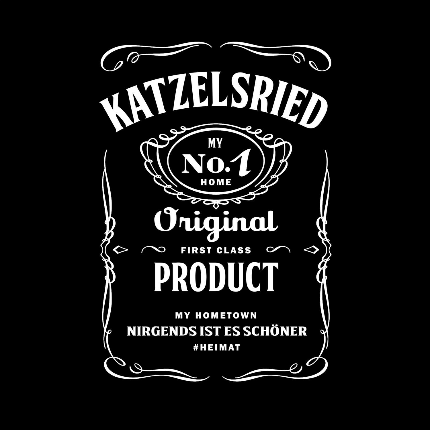 T-Shirt »Jackie« für den Ort »Katzelsried«