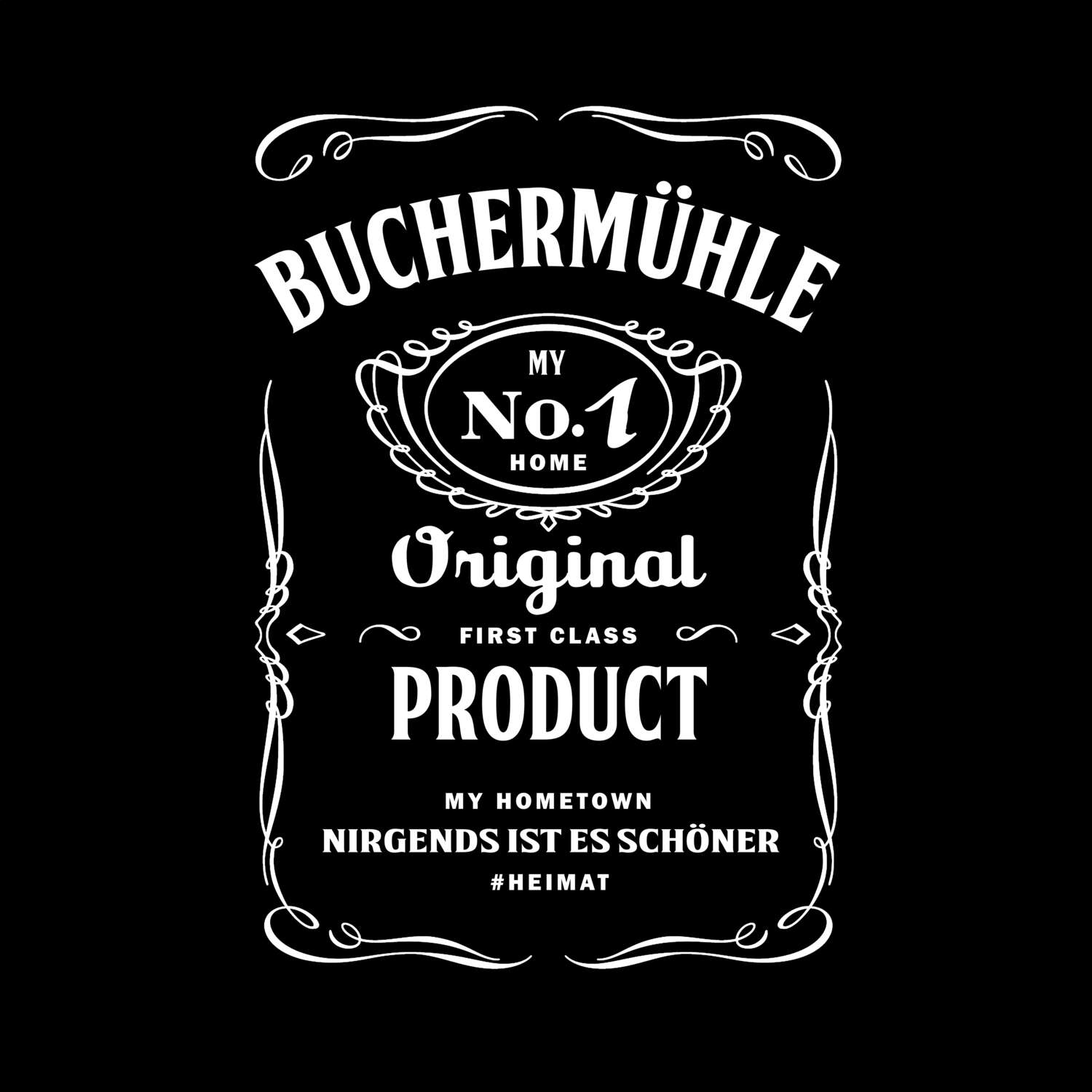 T-Shirt »Jackie« für den Ort »Buchermühle«