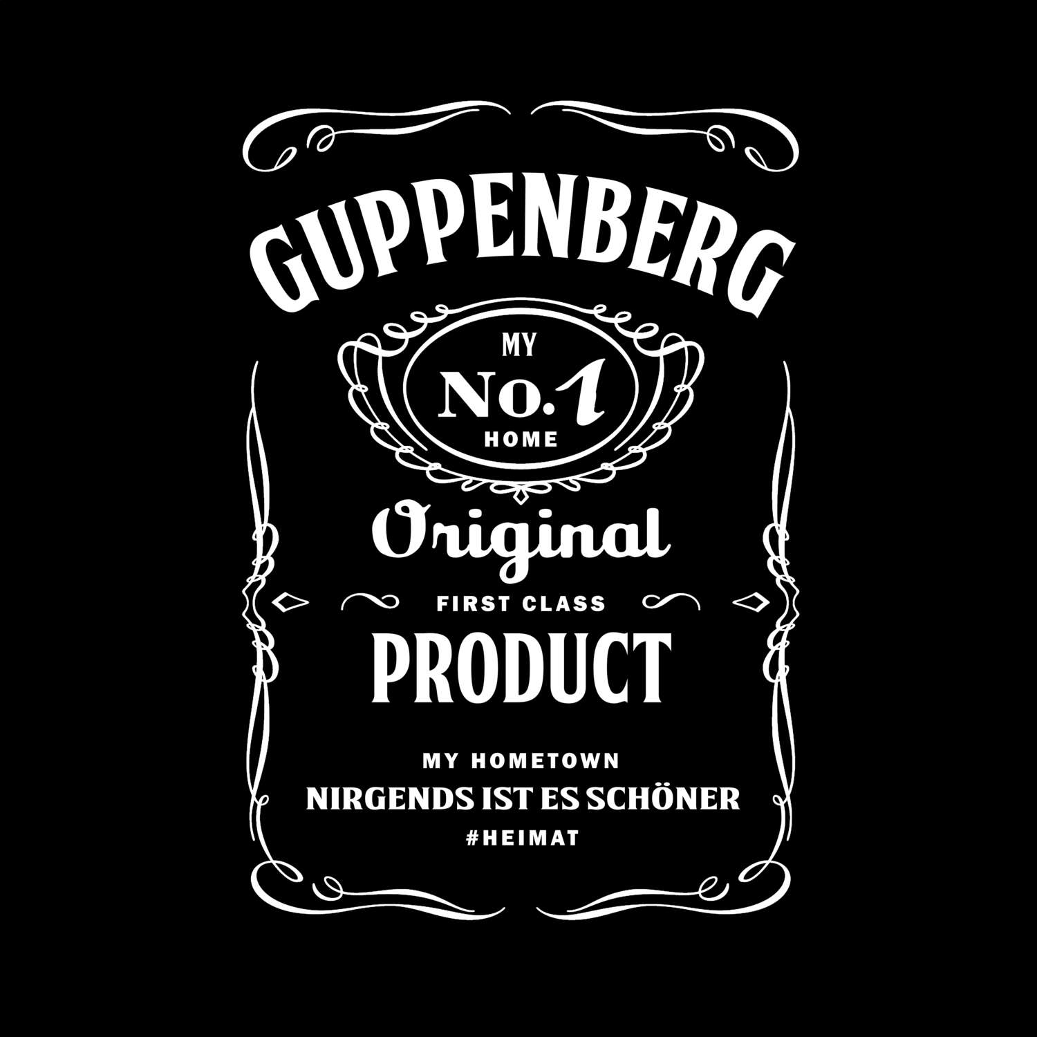 T-Shirt »Jackie« für den Ort »Guppenberg«