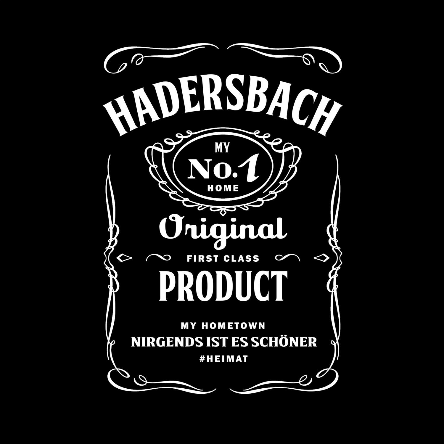 T-Shirt »Jackie« für den Ort »Hadersbach«