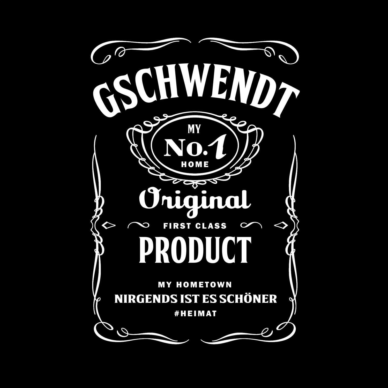 T-Shirt »Jackie« für den Ort »Gschwendt«