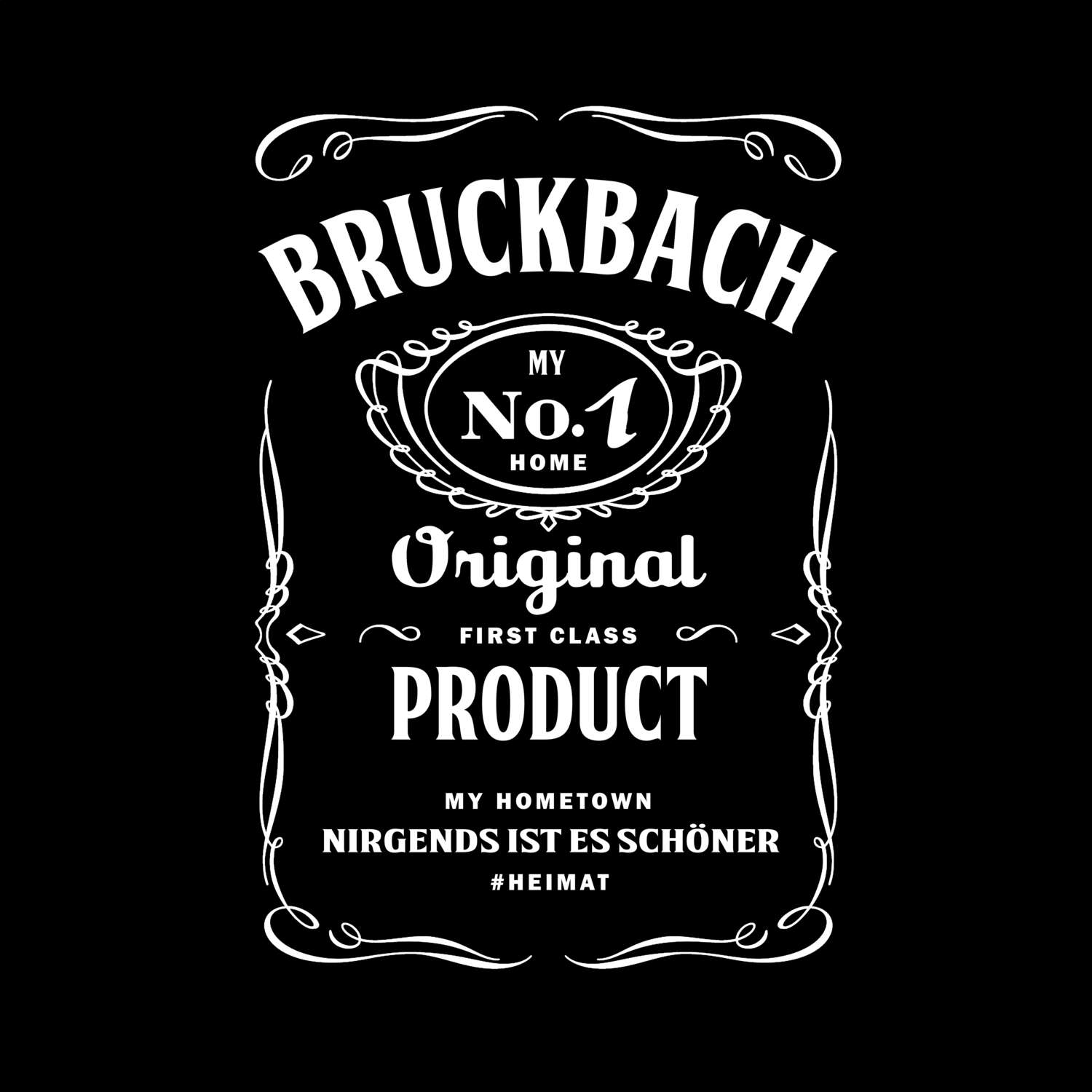 T-Shirt »Jackie« für den Ort »Bruckbach«