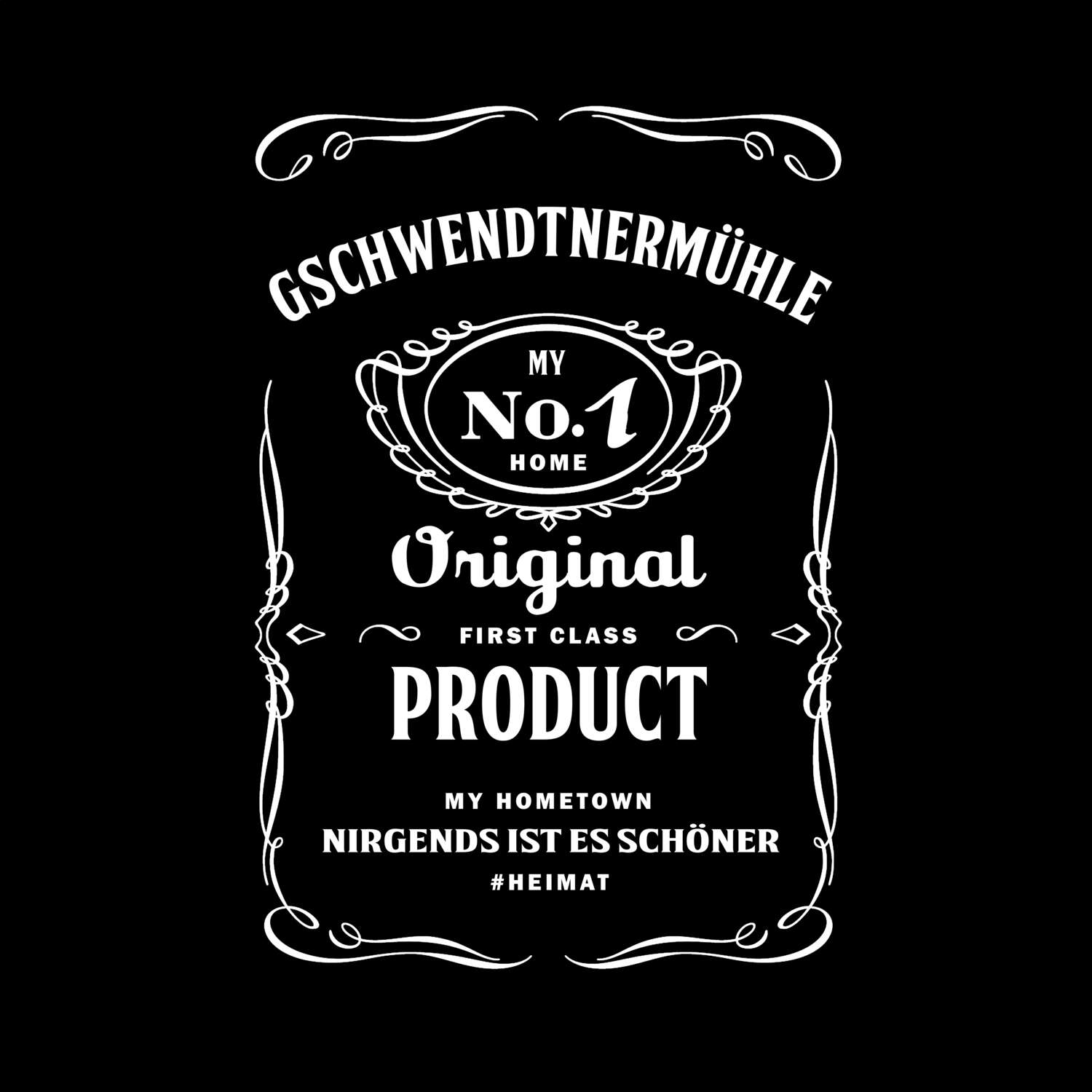 T-Shirt »Jackie« für den Ort »Gschwendtnermühle«