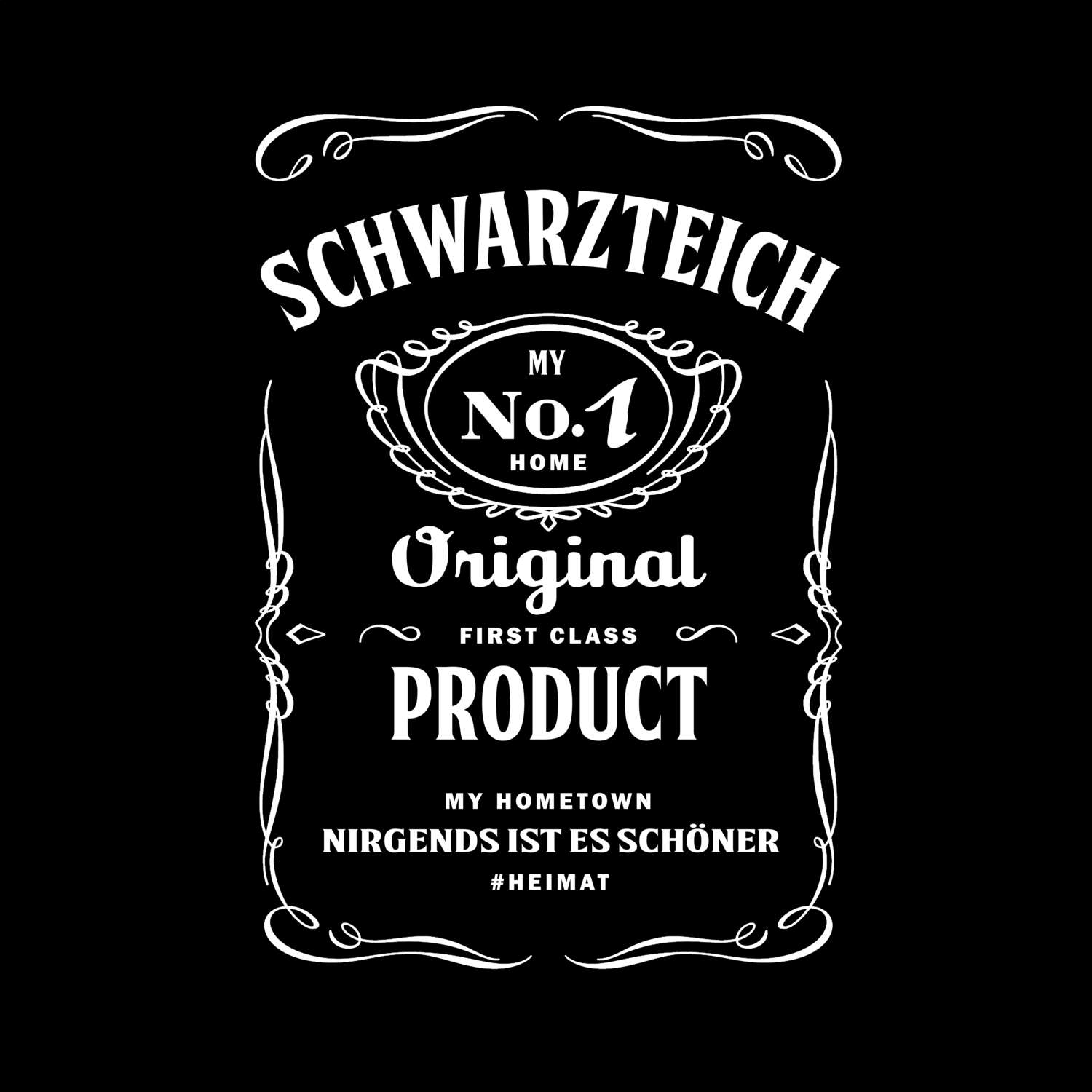 T-Shirt »Jackie« für den Ort »Schwarzteich«