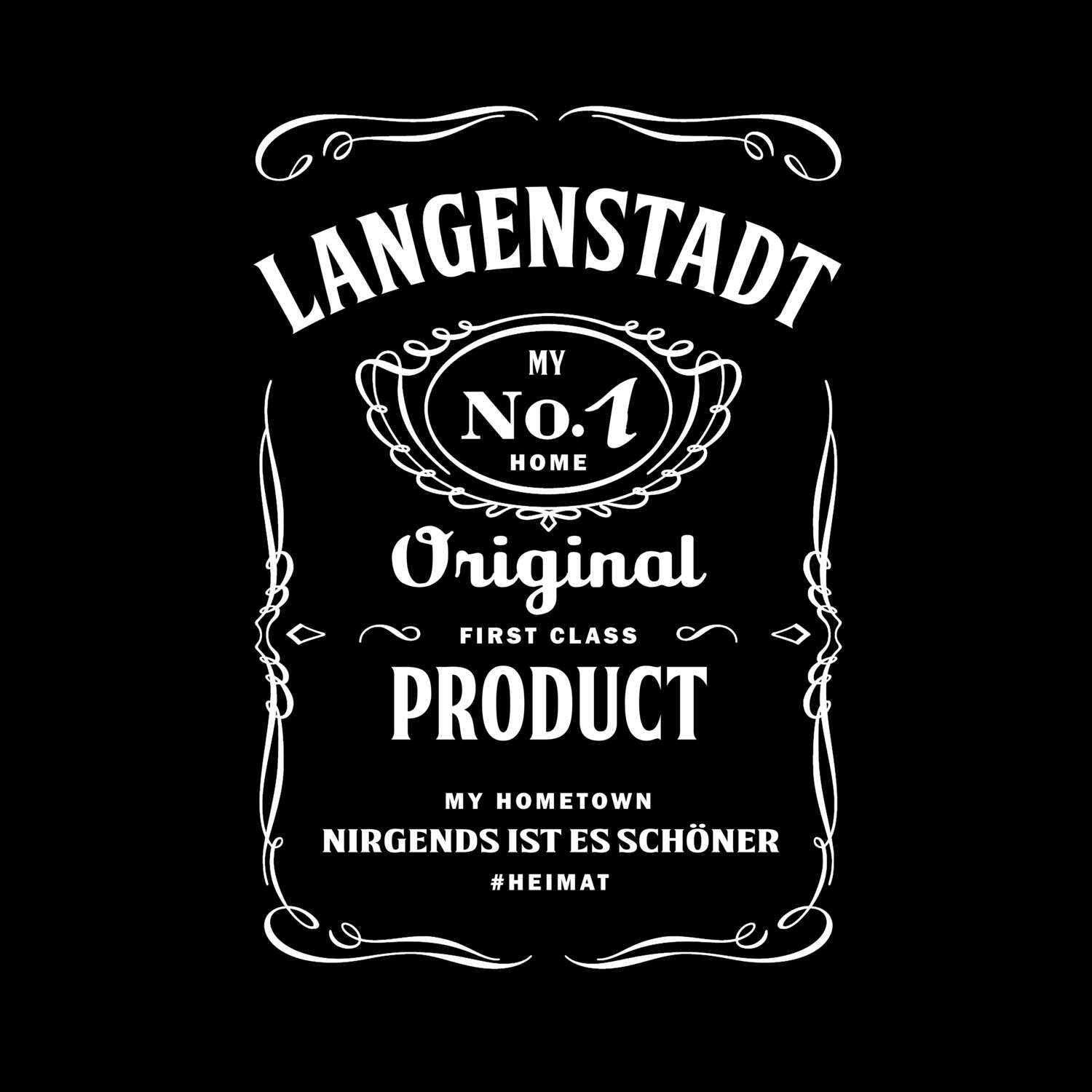 T-Shirt »Jackie« für den Ort »Langenstadt«