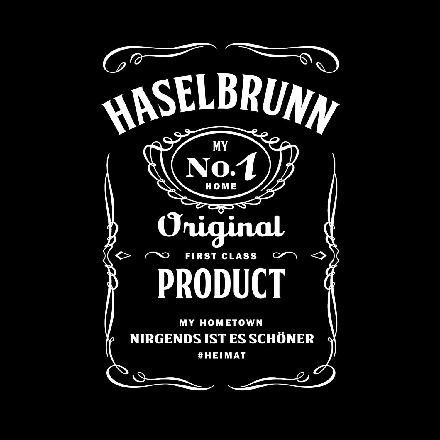 T-Shirt »Jackie« für den Ort »Haselbrunn«