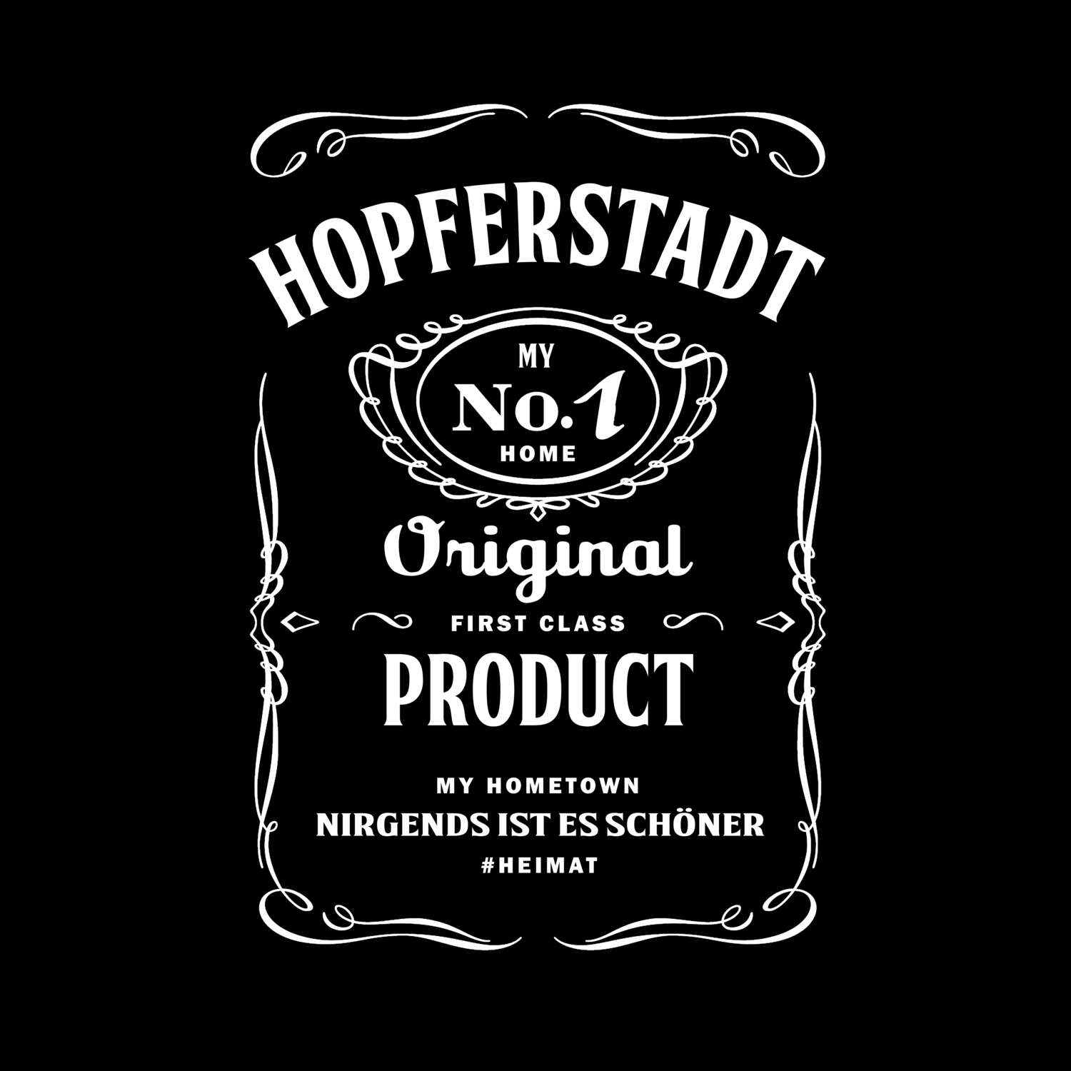 T-Shirt »Jackie« für den Ort »Hopferstadt«