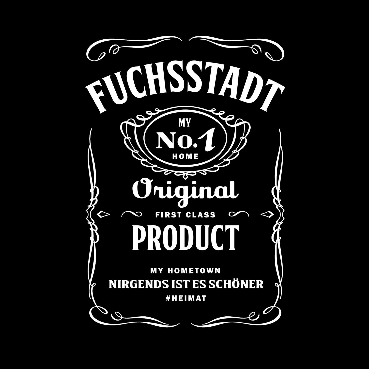 T-Shirt »Jackie« für den Ort »Fuchsstadt«