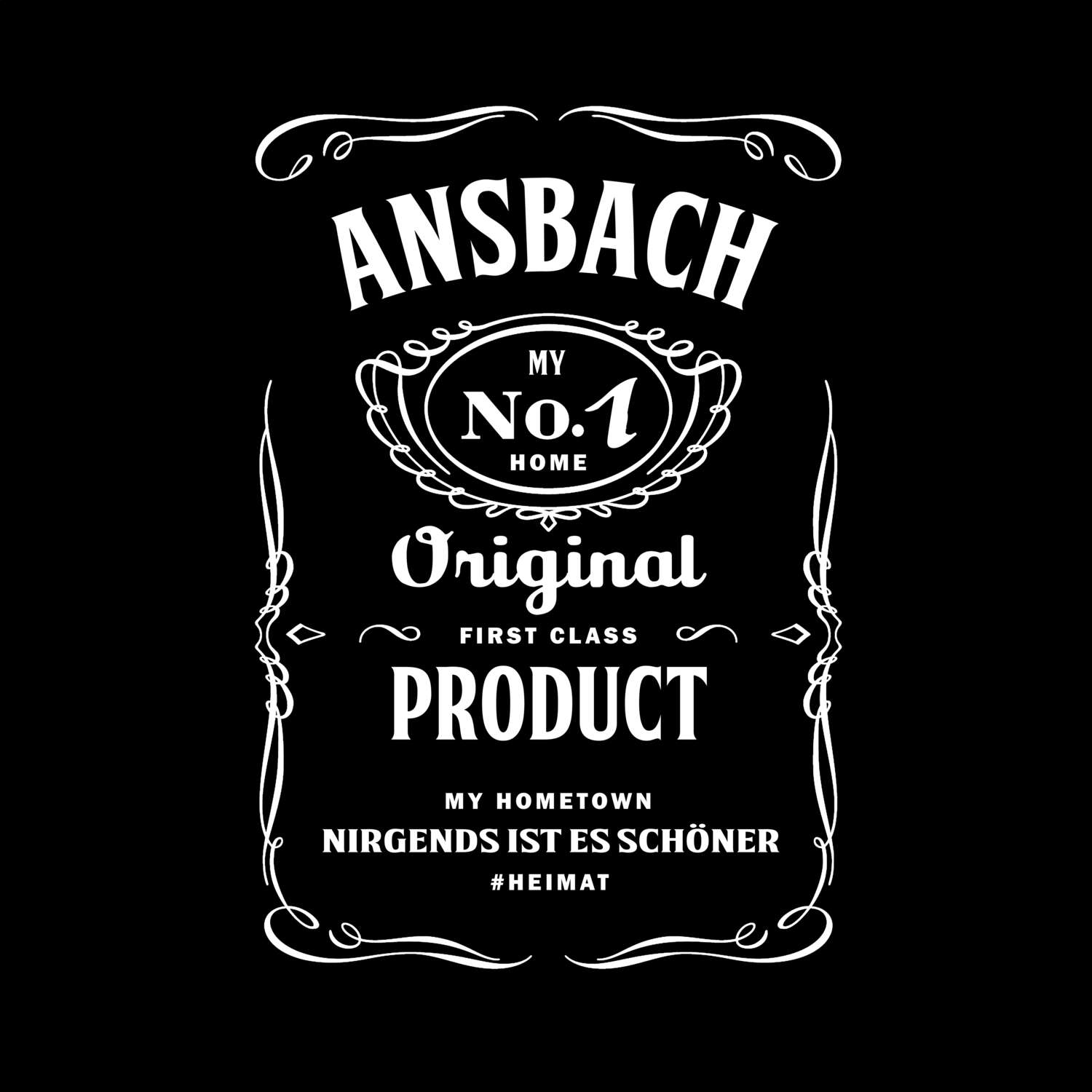 T-Shirt »Jackie« für den Ort »Ansbach«