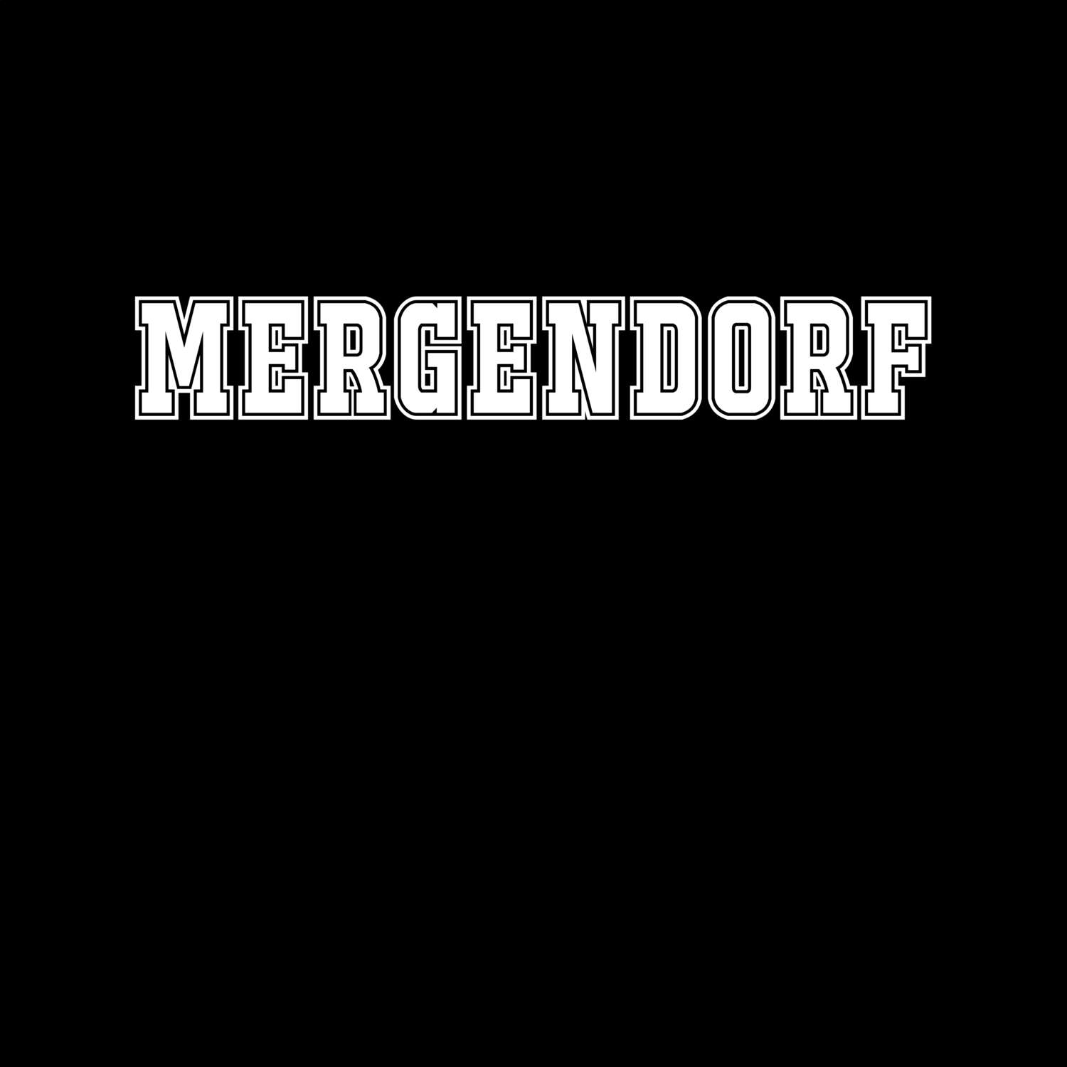 T-Shirt »Classic« für den Ort »Mergendorf«